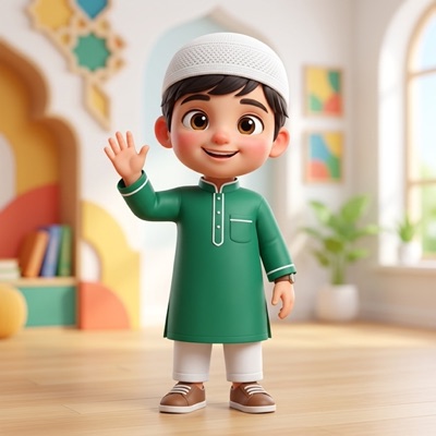 Ahmad - Islamic Boy Mascot