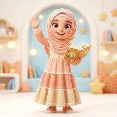 Aisha - Islamic Baby Name Mascot